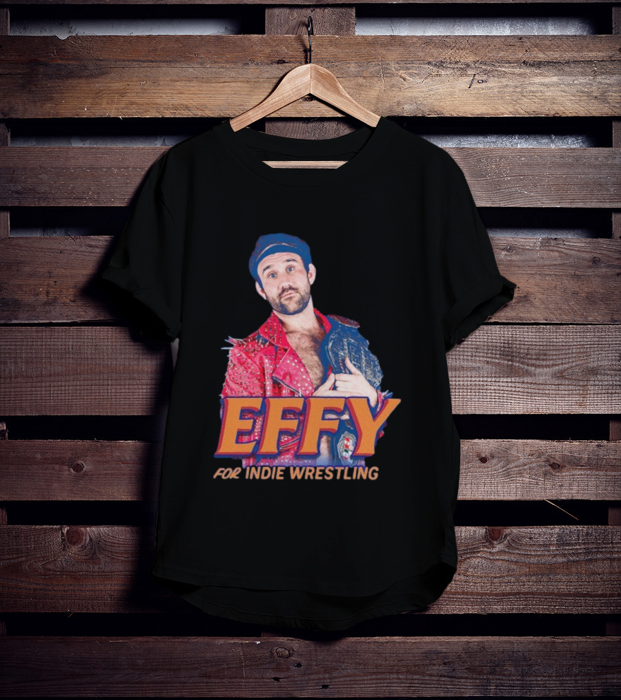 Effy Indie Wrestling Champion Red Jacket Photo T-Shirt