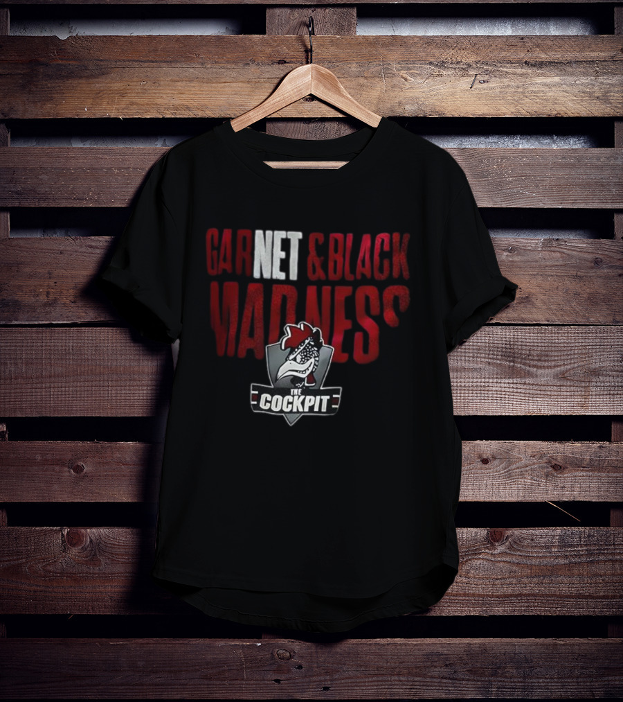The Cockpit Garnet & Black Madness Logo T-Shirt