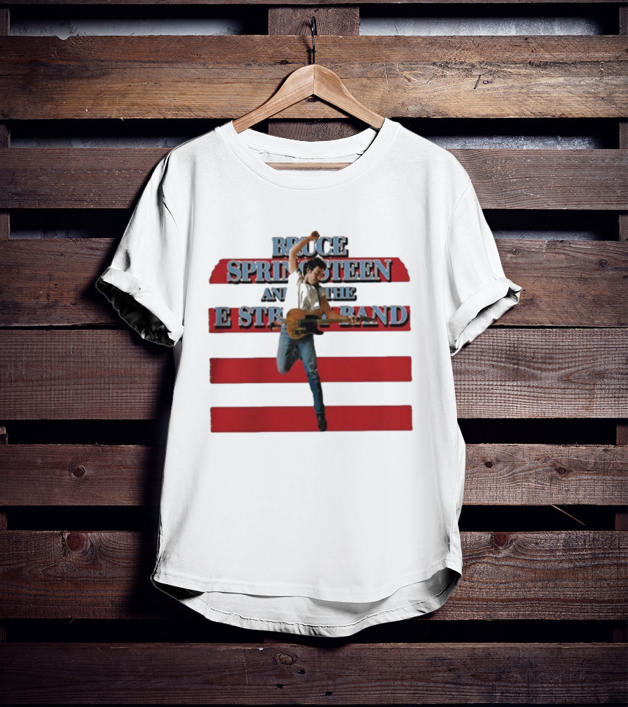 Bruce Springsteen And The E Street Band Born In The U.S.A. Tour 1984-85 Guitar T-Shirt