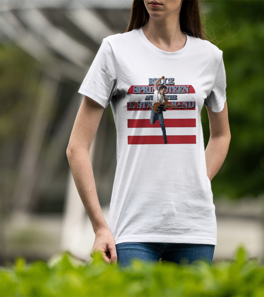 Bruce Springsteen And The E Street Band Born In The U.S.A. Tour 1984-85 Guitar T-Shirt