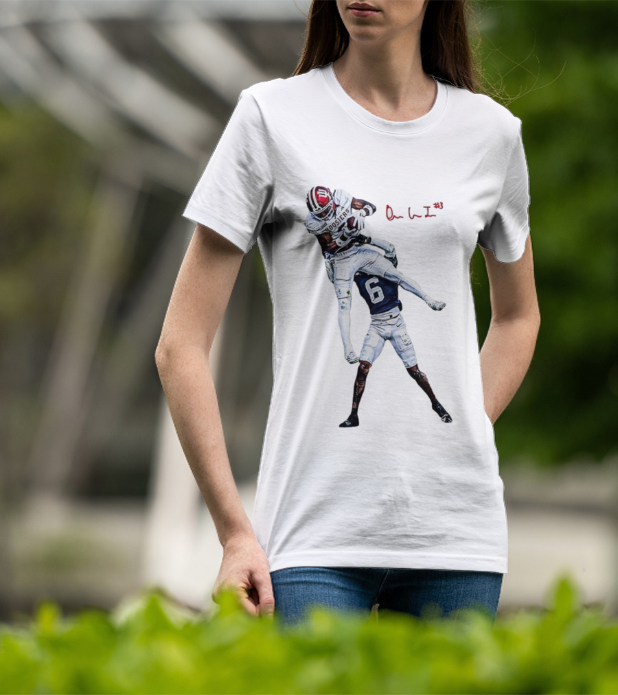 Omar Cooper Jr Indiana Hoosiers Football Catch Moment T-Shirt