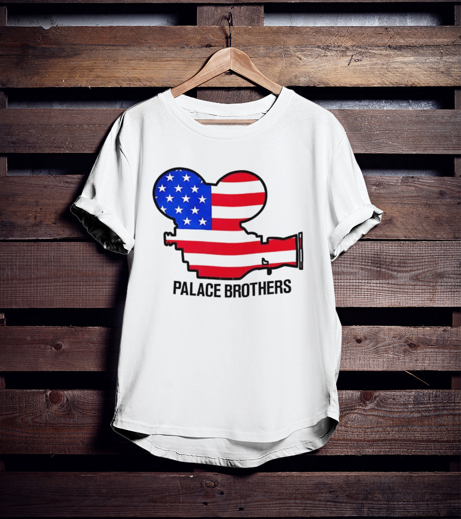 Palace Brothers American Flag Camera T-Shirt