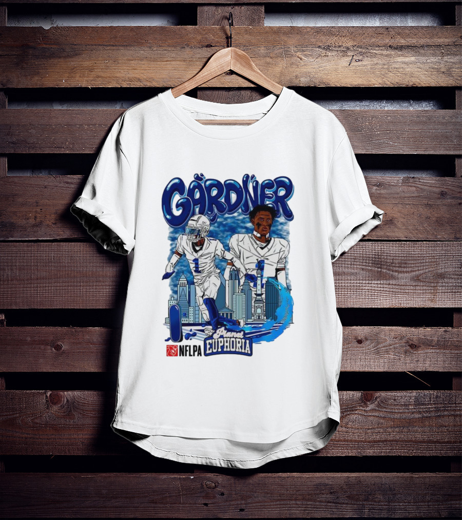 Gårdner Number 1 Primes Euphoria Football Skyline Cartoon T-Shirt