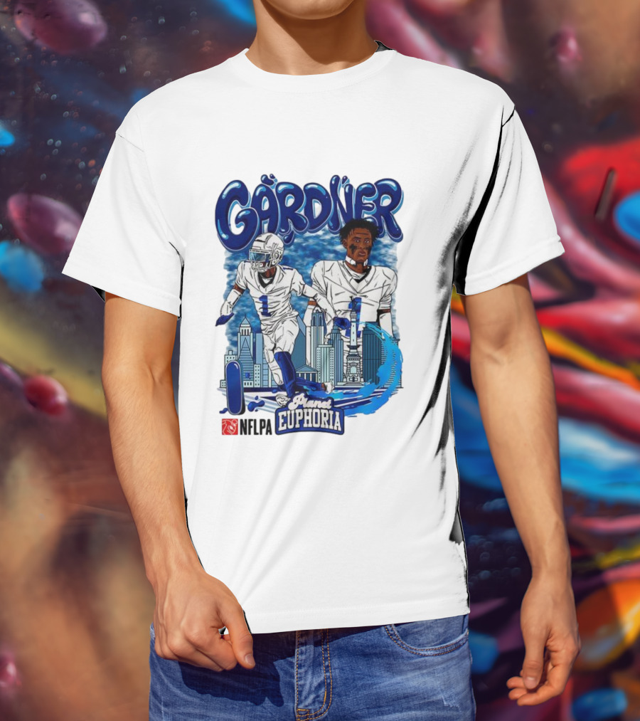 Gårdner Number 1 Primes Euphoria Football Skyline Cartoon T-Shirt