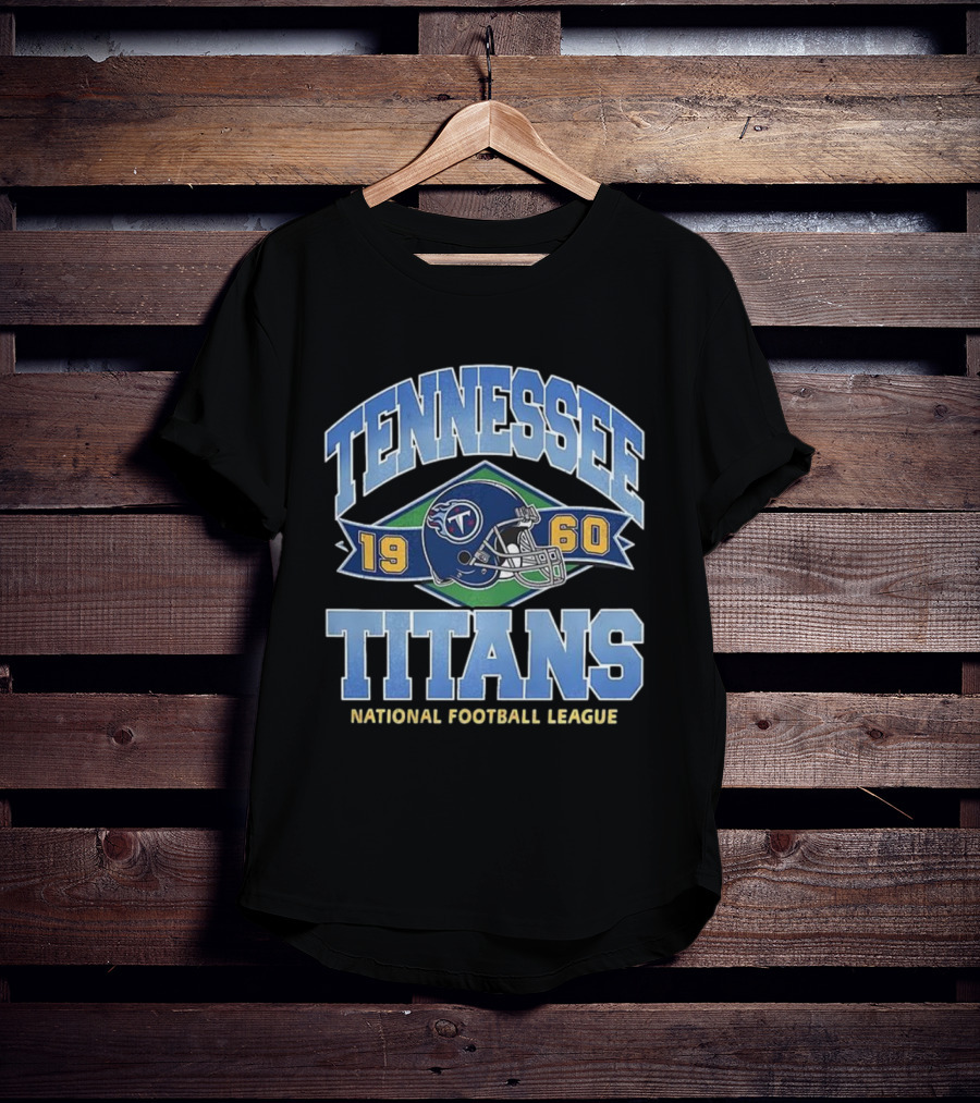Tennessee Titans 1960 National Football League Helmet Emblem T-Shirt