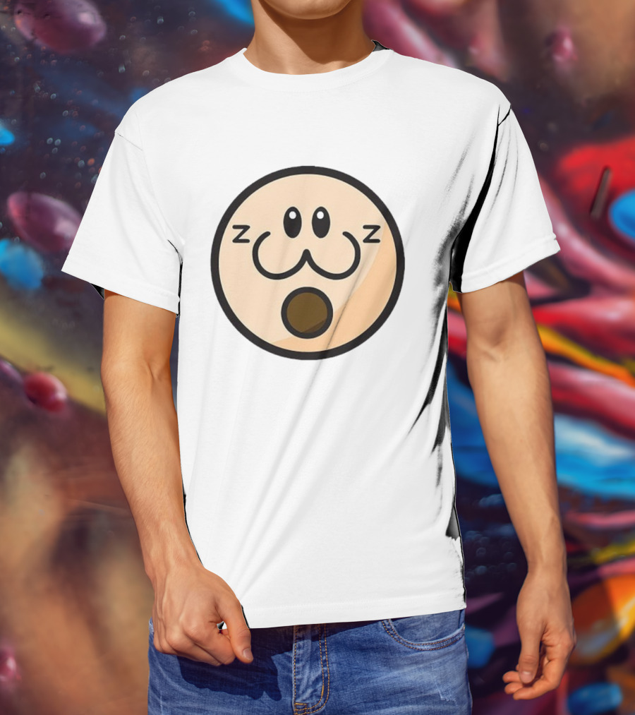Haminations Sleepy Face Expression ZZZ Cute Cartoon Head T-Shirt