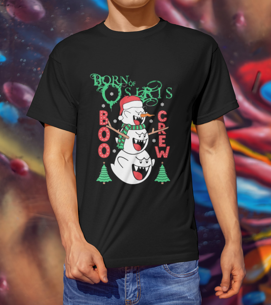 Born Of Osiris Boo Crew Christmas Snowman T-Shirt