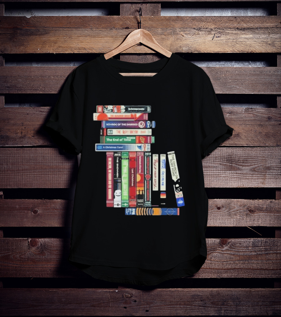 Doctor Who Voyage Of The Damned The Next Doctor End Of Time Christmas Carol Classic VHS Collection T-Shirt