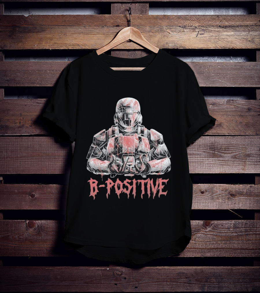 Halo Wars B Positive Spartan Armor Blood Theme T-Shirt