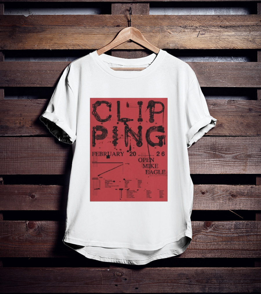 Clipping Open Mike Eagle February 2026 Tour USA With Special Guest T-Shirt