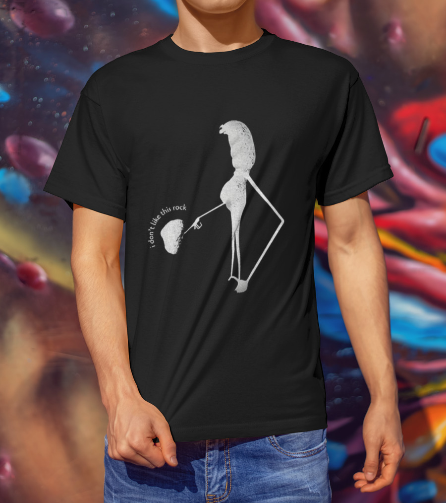 I Don’t Like This Rock Marcus Meme Stick Figure Pointing Gesture T-Shirt