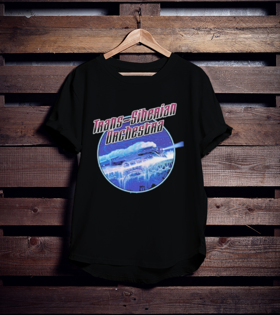 Trans-Siberian Orchestra Winter Train Scene Circle T-Shirt
