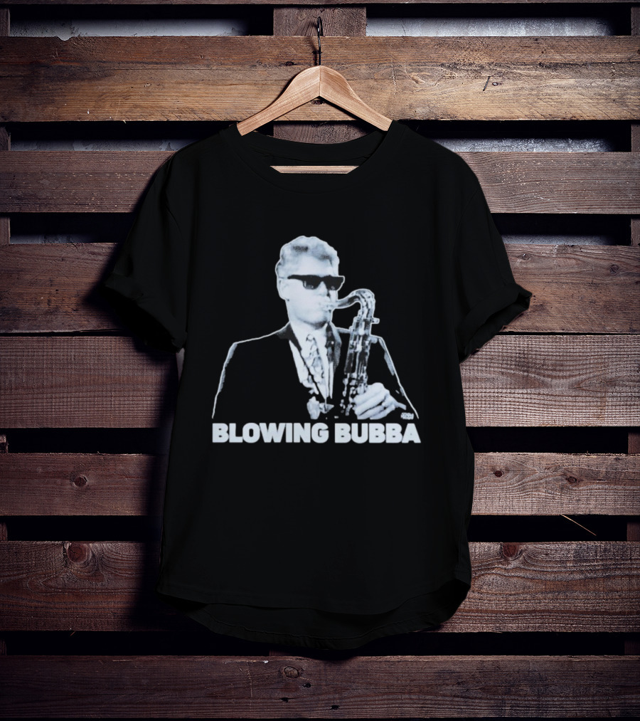 Bubba Diablo Macabre Blowing Bubba Saxophone Retro Style T-Shirt
