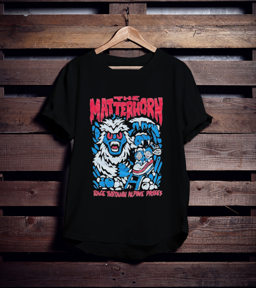 The Matterhorn Yeti Adventure Race Through Alpine Passes T-Shirt