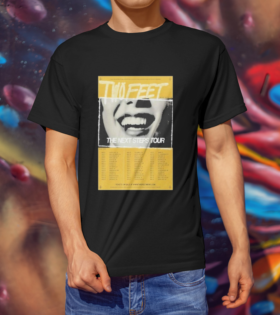 Two Feet The Next Steps Tour 2026 Dates Santa Cruz Boston Tickets On Sale T-Shirt