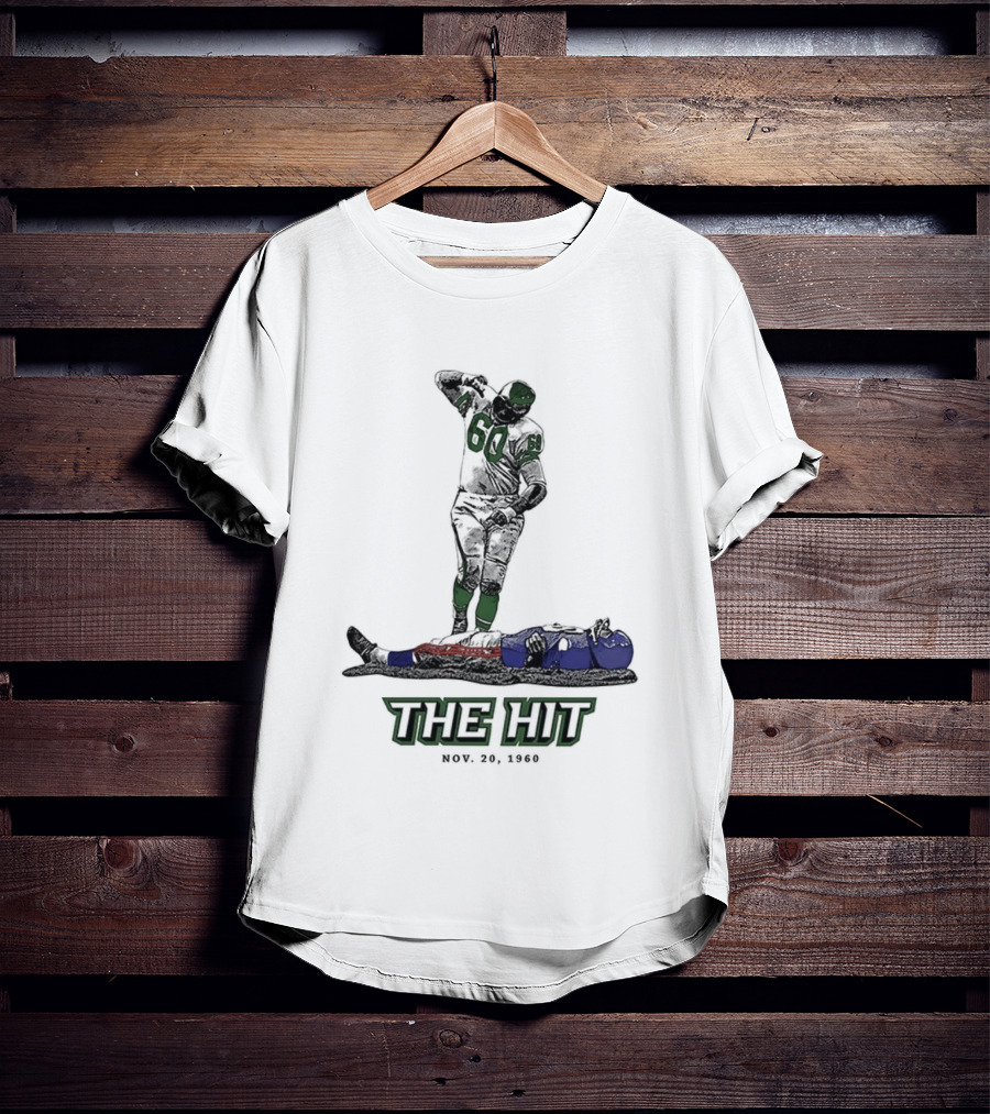 Chuck Bednarik Vs Frank Gifford The Hit Nov 20 1960 T-Shirt