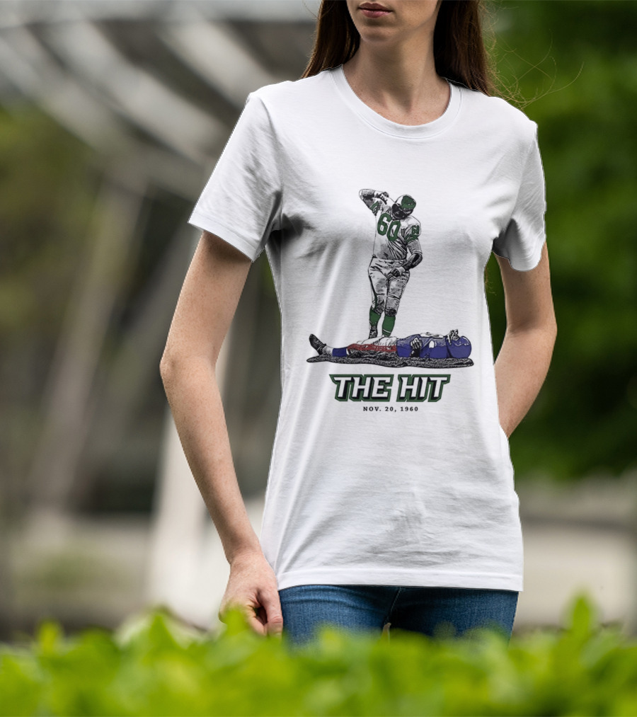 Chuck Bednarik Vs Frank Gifford The Hit Nov 20 1960 T-Shirt