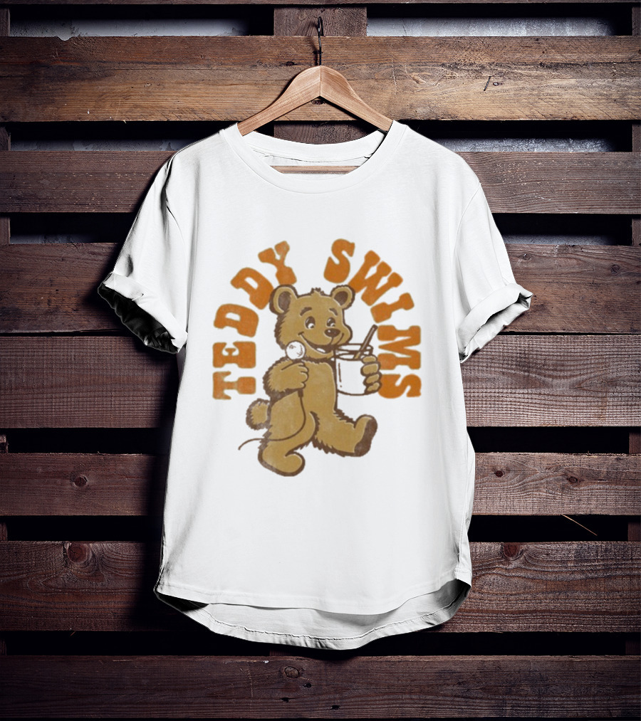 Teddy Swims Milk And Microphone Bear T-Shirt