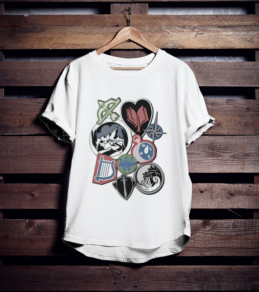 The Wingfeather Saga Shield Bow Lyre Symbols And Icons Collection T-Shirt