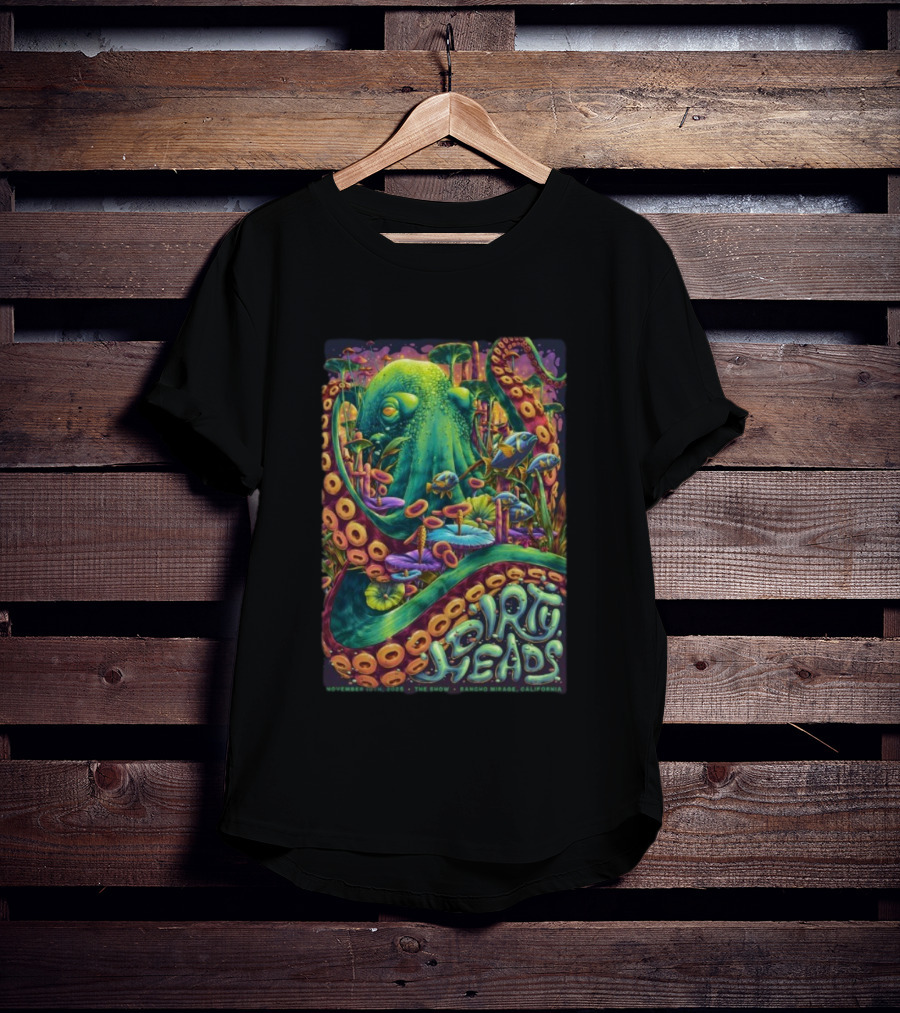 Dirty Heads November 15 2025 The Show Rancho Mirage California Octopus T-Shirt