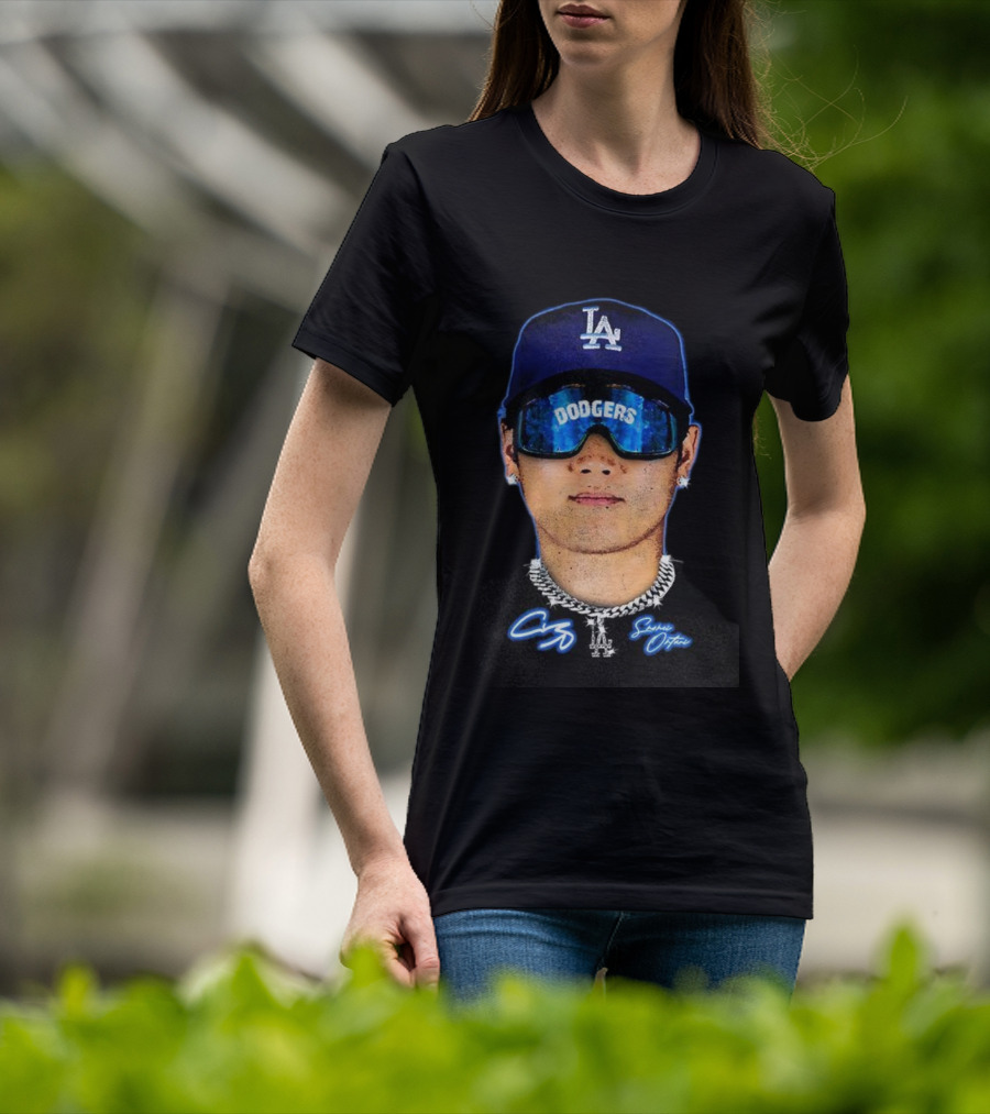 Shohei Ohtani Los Angeles Dodgers 2025 World Series Champions 4X MVP Signature Style T-Shirt