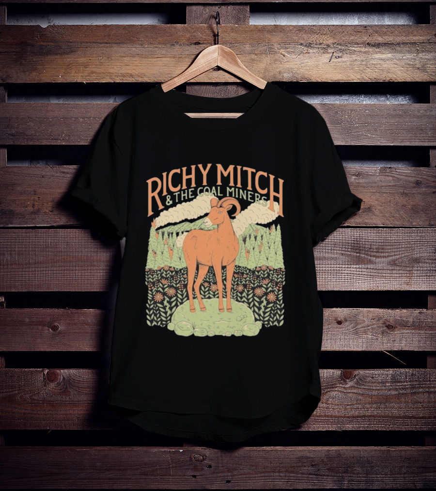 Richy Mitch And The Coal Miners Bighorn Goat Forest Scene T-Shirt