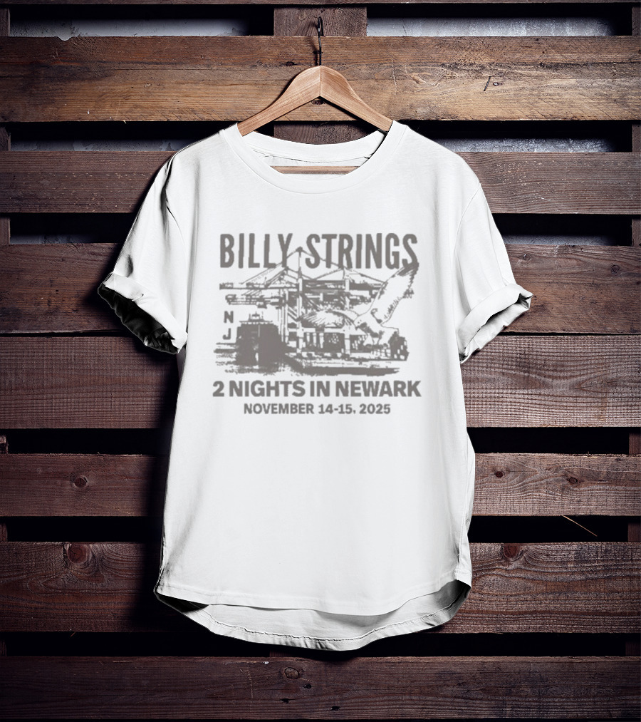 Billy Strings Prudential Center NJ November 14-15 2025 Two Nights In Newark T-Shirt