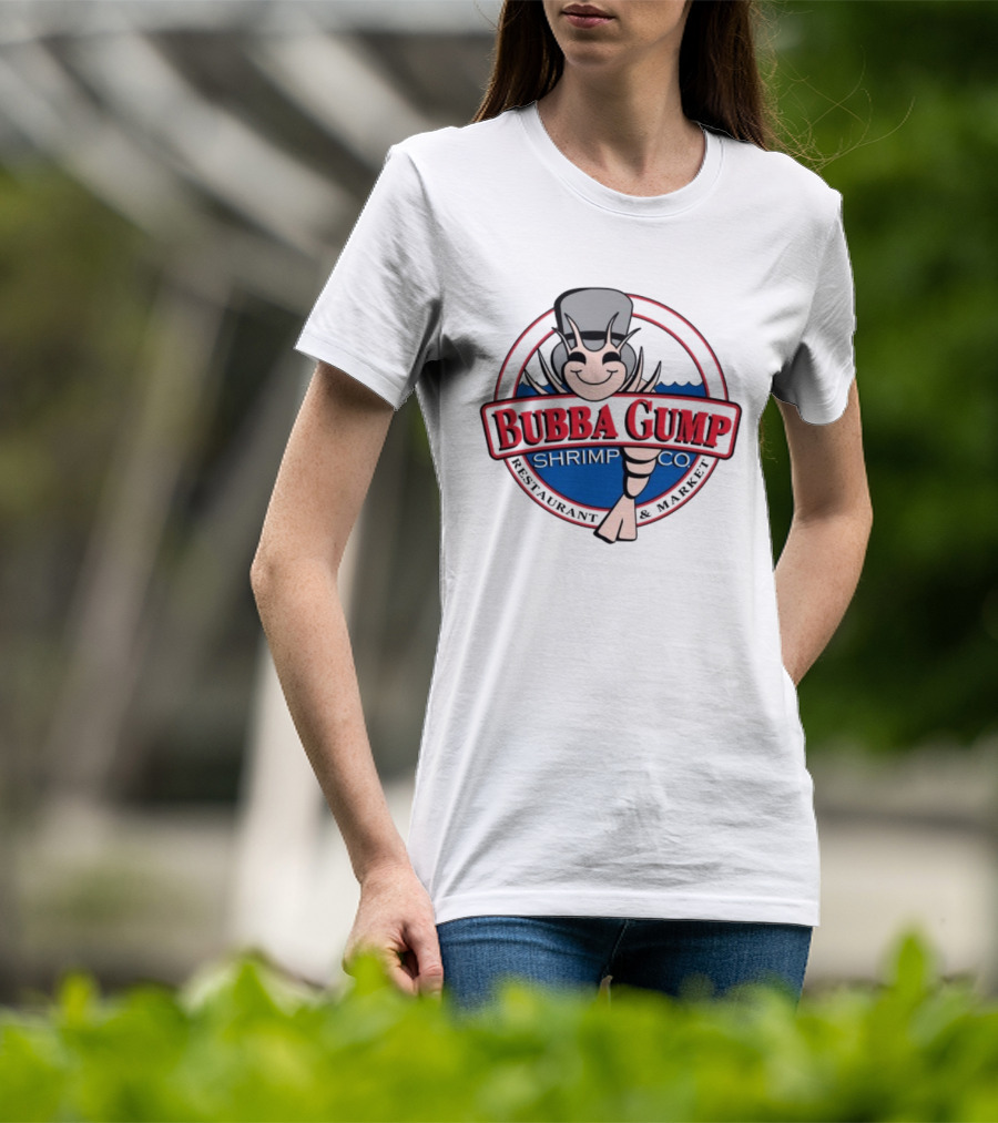 Bubba Gump Shrimp Co Happy Shrimp Iconic Symbol T-Shirt
