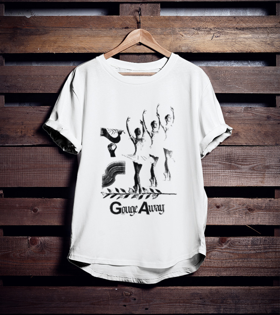 Gouge Away Dance Ballerinas Black Silhouette T-Shirt