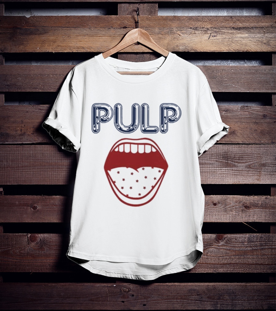 Pulp Us Tour Big Mouth Stars Logo T-Shirt