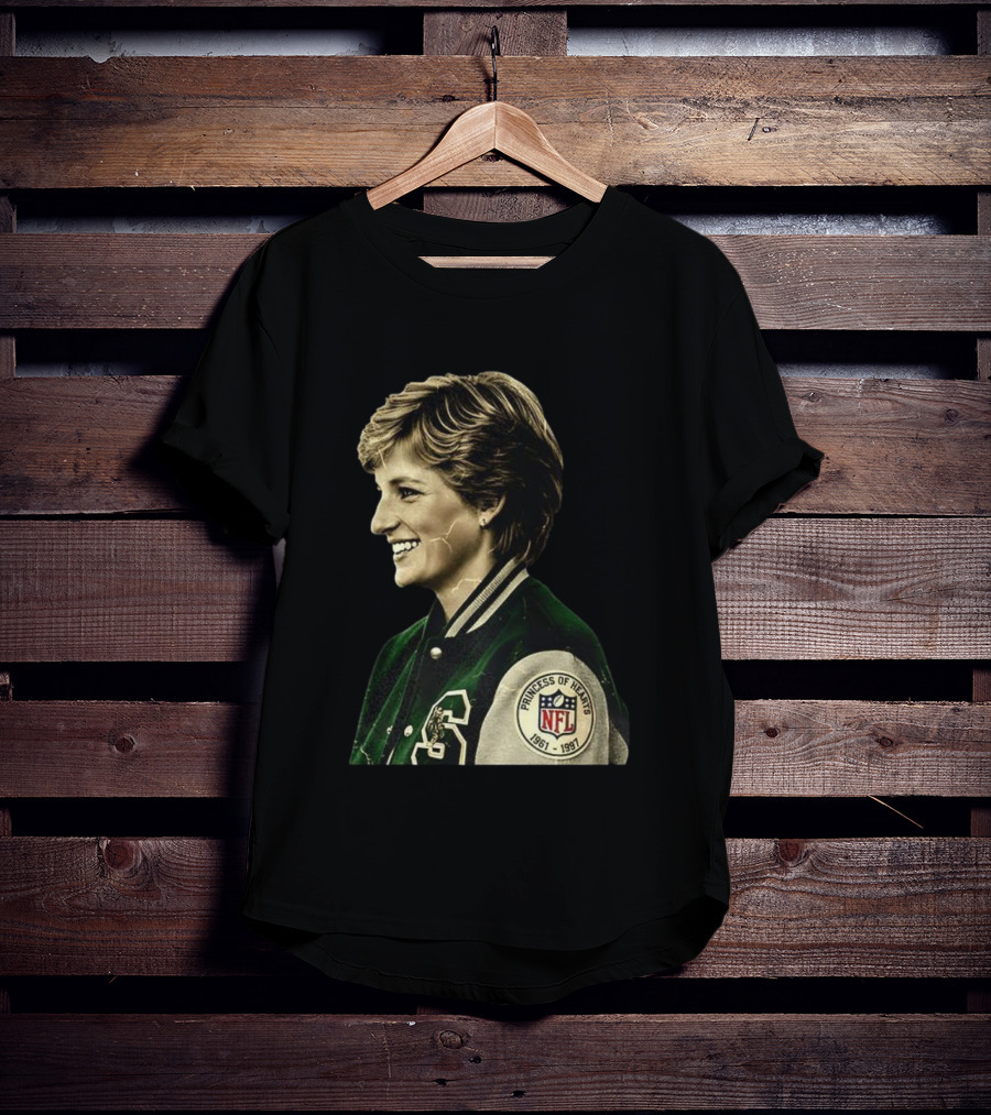 Diana Princess Of Hearts 1961-1997 NFL Philadelphia Eagles T-Shirt