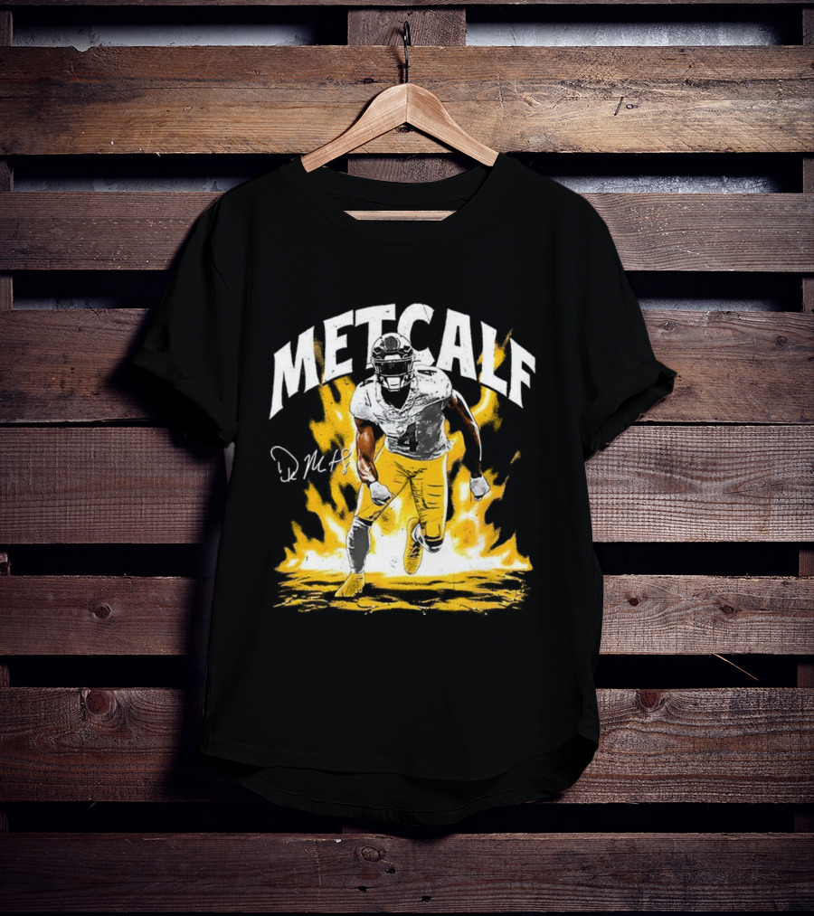 DK Metcalf Steelers Football Aura 04 Signature T-Shirt