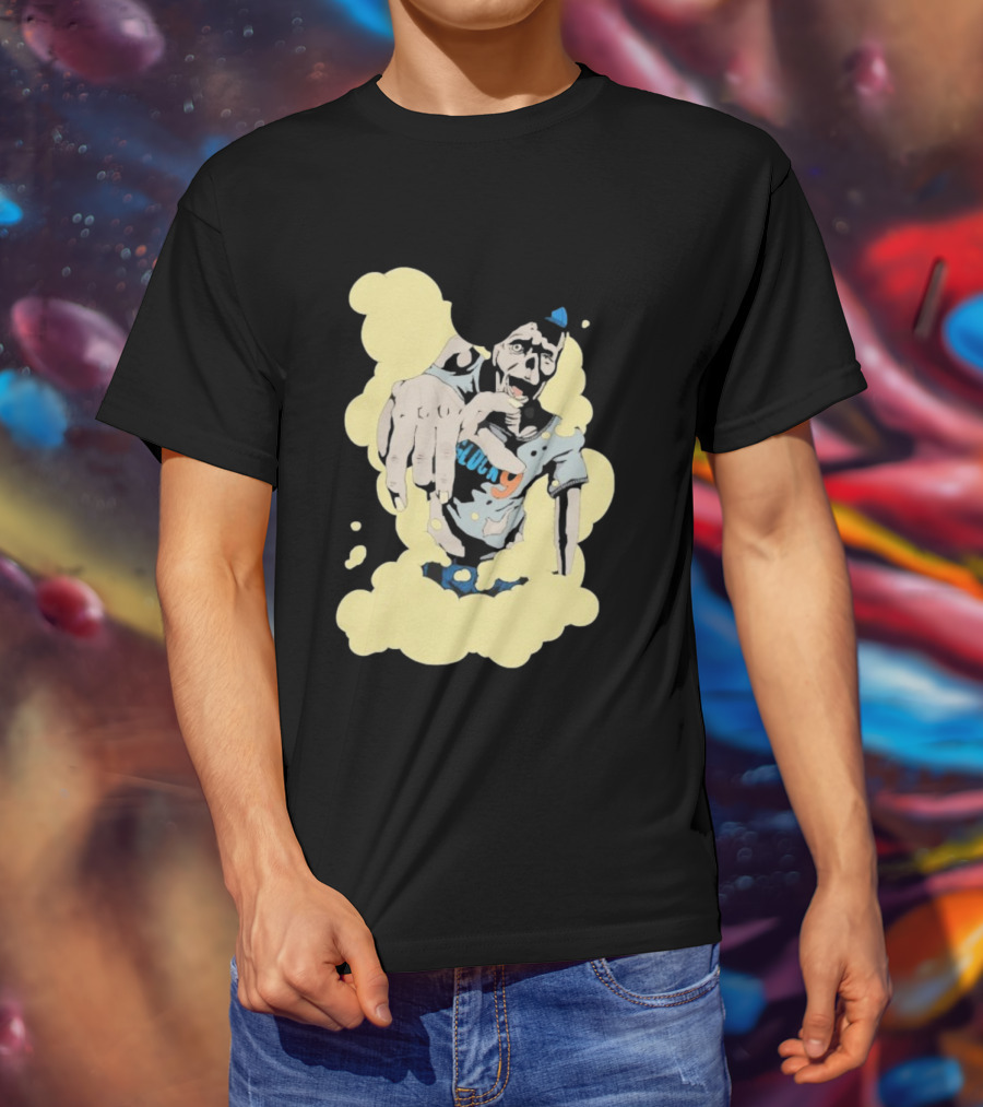 Zombie Apocalypse Glock9 Graphic Smashing Through Smoke T-Shirt