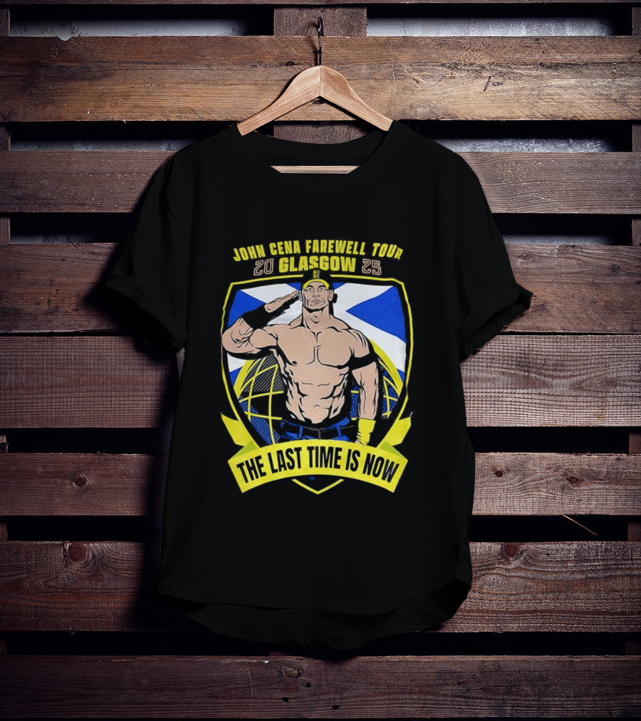 John Cena Farewell Tour Glasgow 2025 The Last Time Is Now T-Shirt