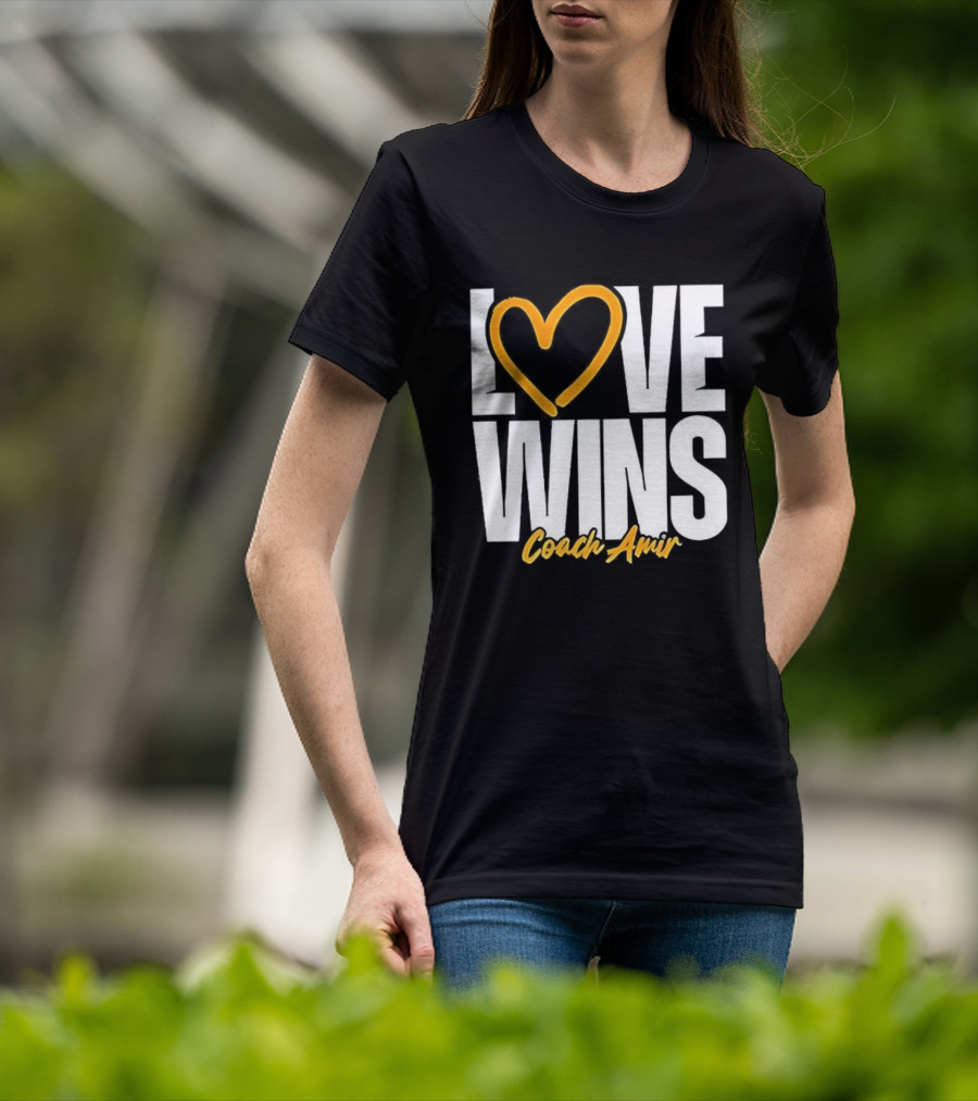 Kennesaw State Owls Love Wins Coach Amir Logo T-Shirt