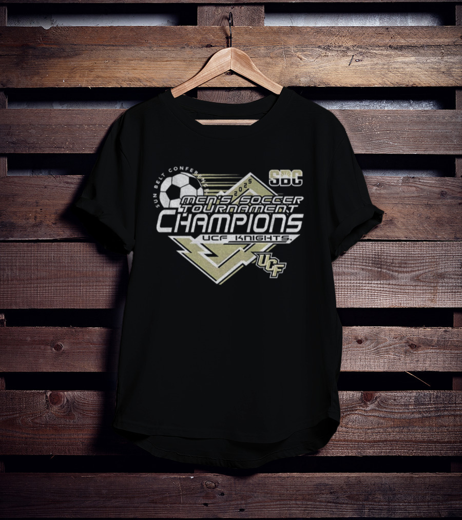 Sun Belt Conference Men’s Soccer Tournament Champions UCF Knights 2025 T-Shirt