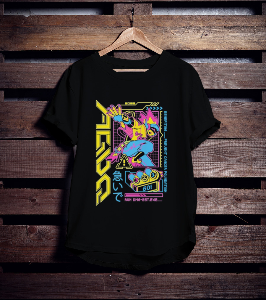 AGDQ 2026 Attendee Vibrant Robot Style Benefiting Prevent Cancer Foundation T-Shirt