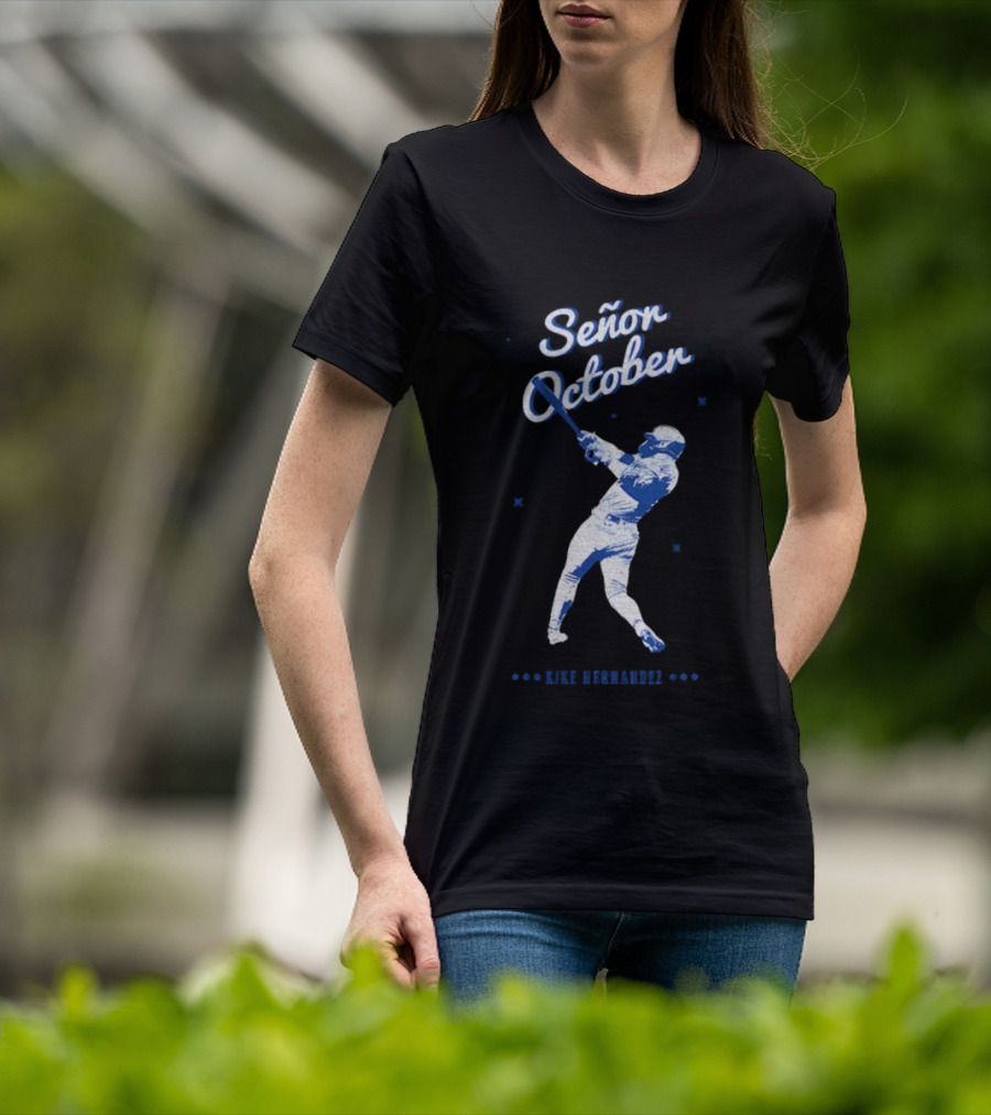 Kike Hernandez Los Angeles Baseball Champions Señor October T-Shirt