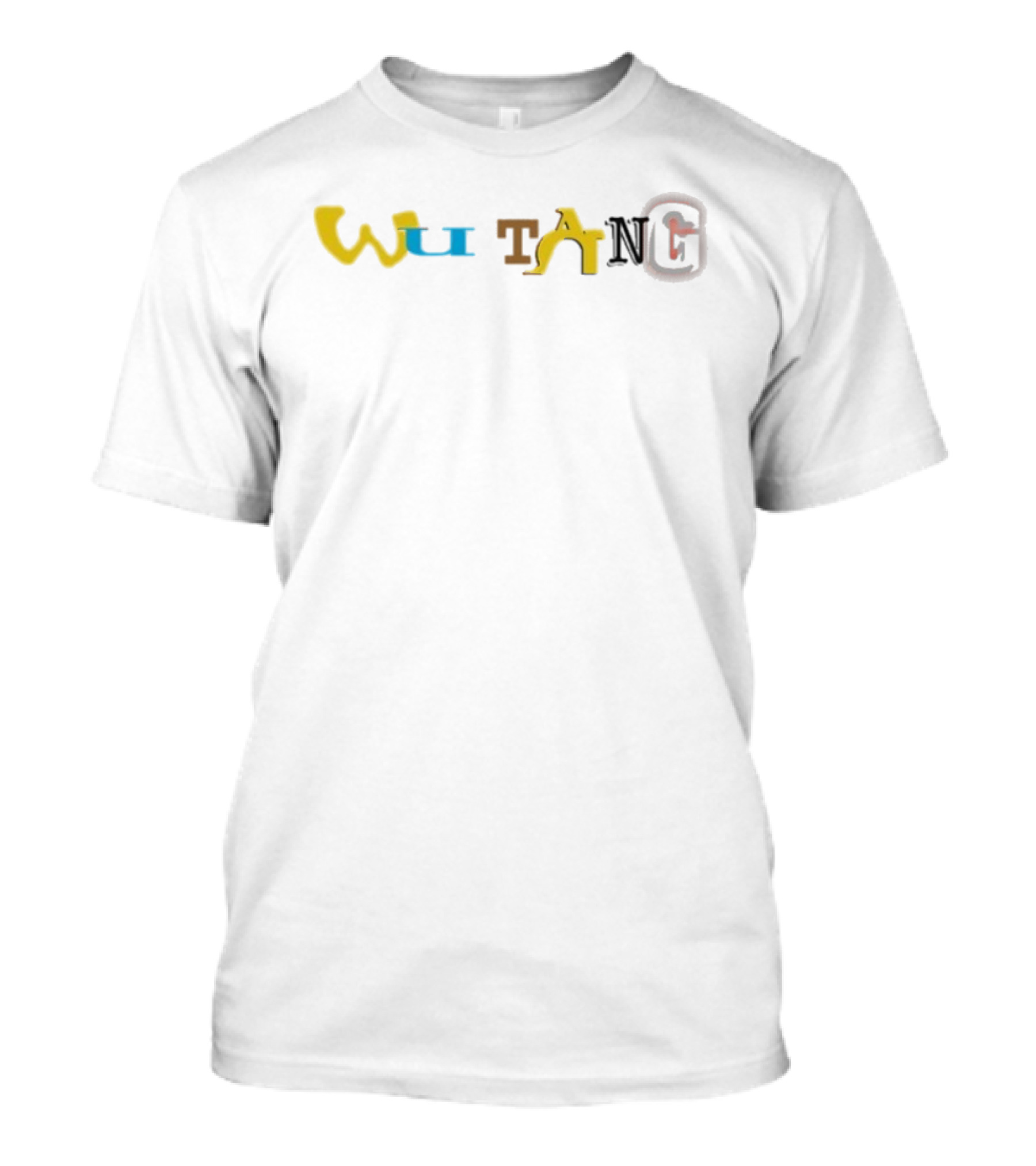 Wu Tang Clan Colorblock Typography Logo T-Shirt