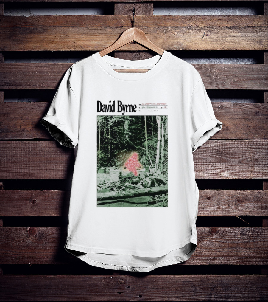 David Byrne Bill Graham Civic Auditorium San Francisco Nov 16-18 Forest Red Shape T-Shirt