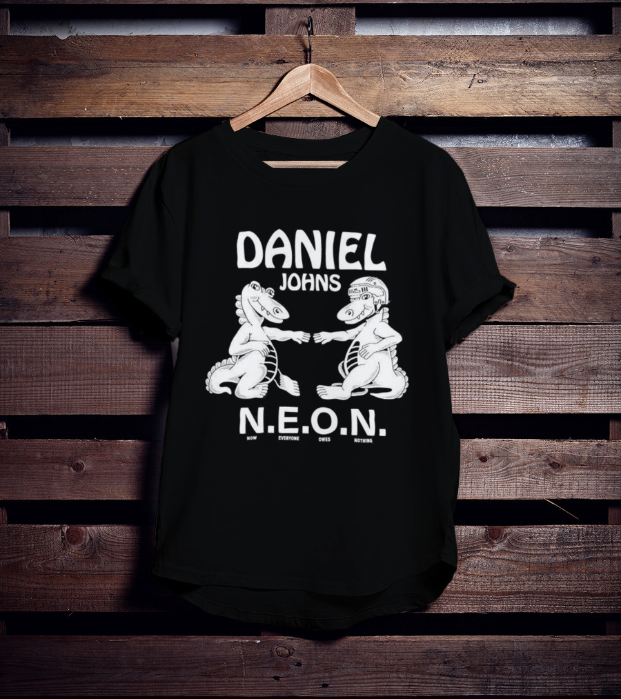 Daniel Johns NEON N.E.O.N. Dinosaur Characters T-Shirt