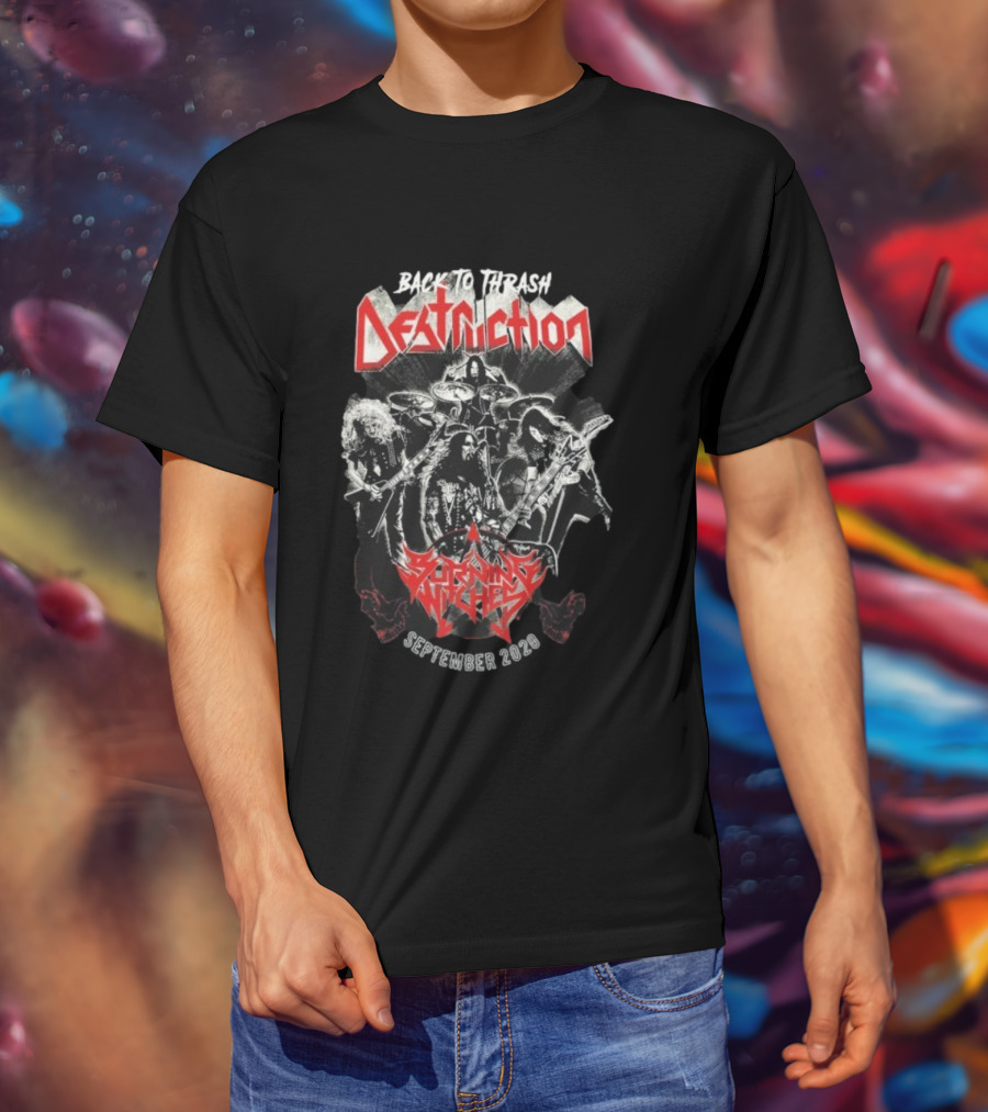 Back To Thrash Destruction Burning Witches September 2020 T-Shirt