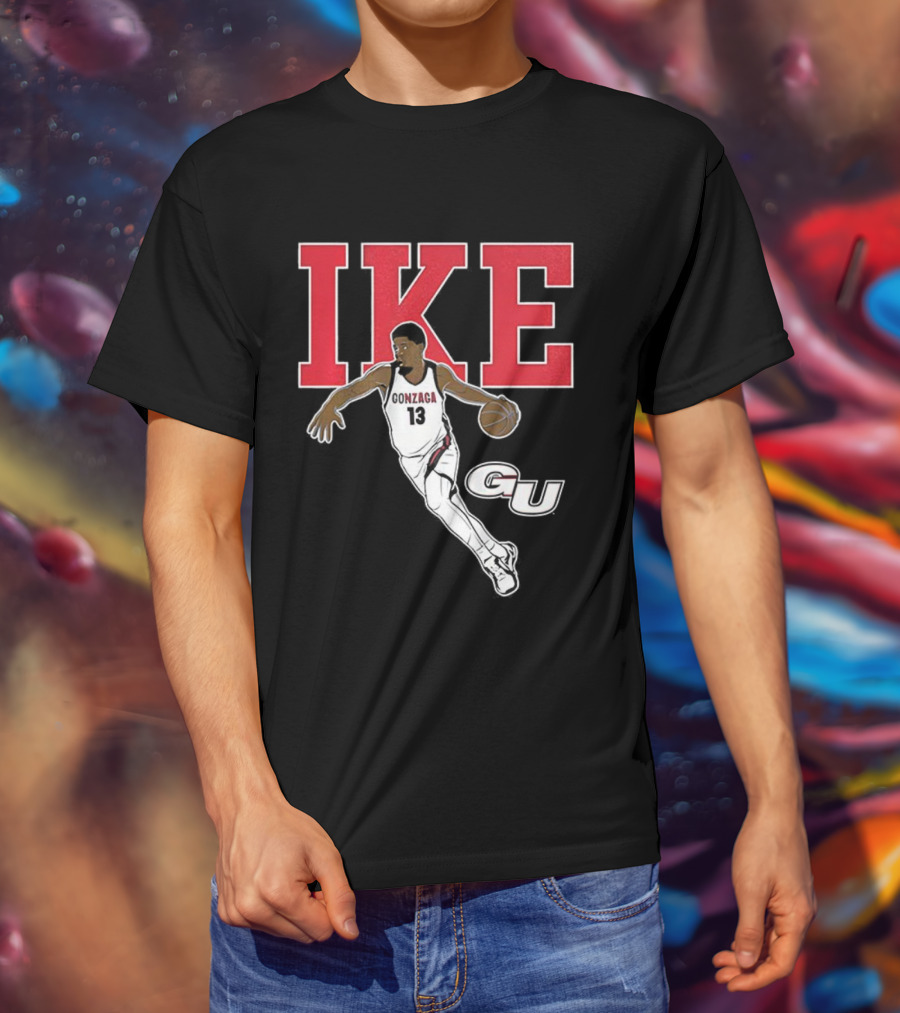 Graham Ike Gonzaga Bulldogs Basketball Player Pose Graphic T-Shirt