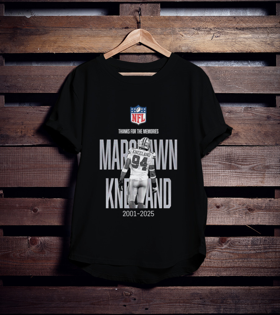 Marshawn Kneeland Dallas Cowboys NFL Thanks For The Memories 2001-2025 T-Shirt