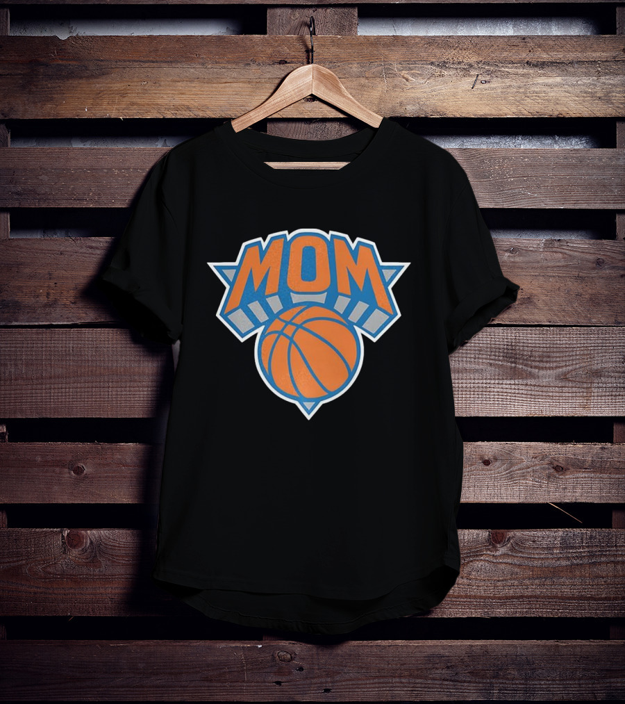 New York Knicks Basketball Mom Iconic Triangle Emblem T-Shirt