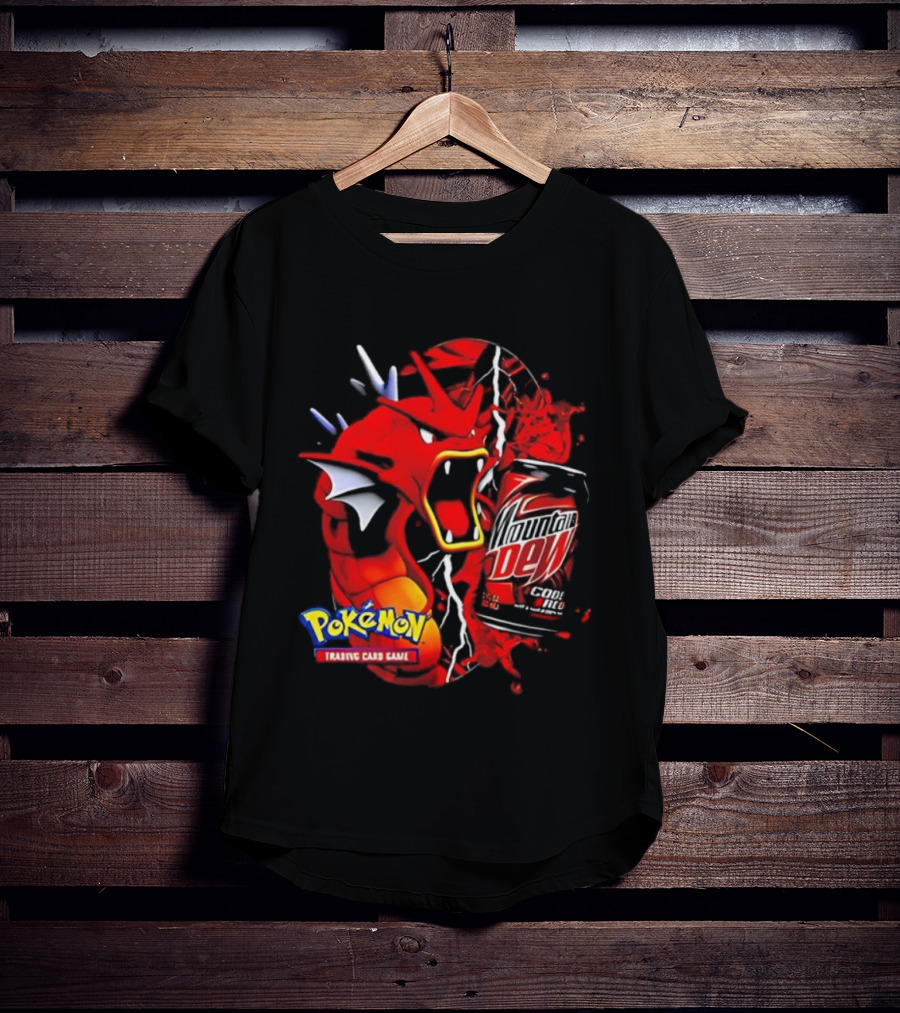 Pokémon Trading Card Game Gyarados Mountain Dew Collaboration T-Shirt