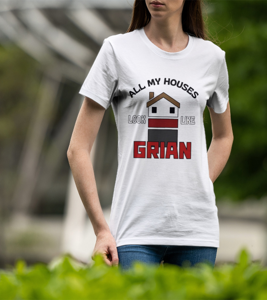All My Houses Look Like Grian Minecraft Building Style T-Shirt