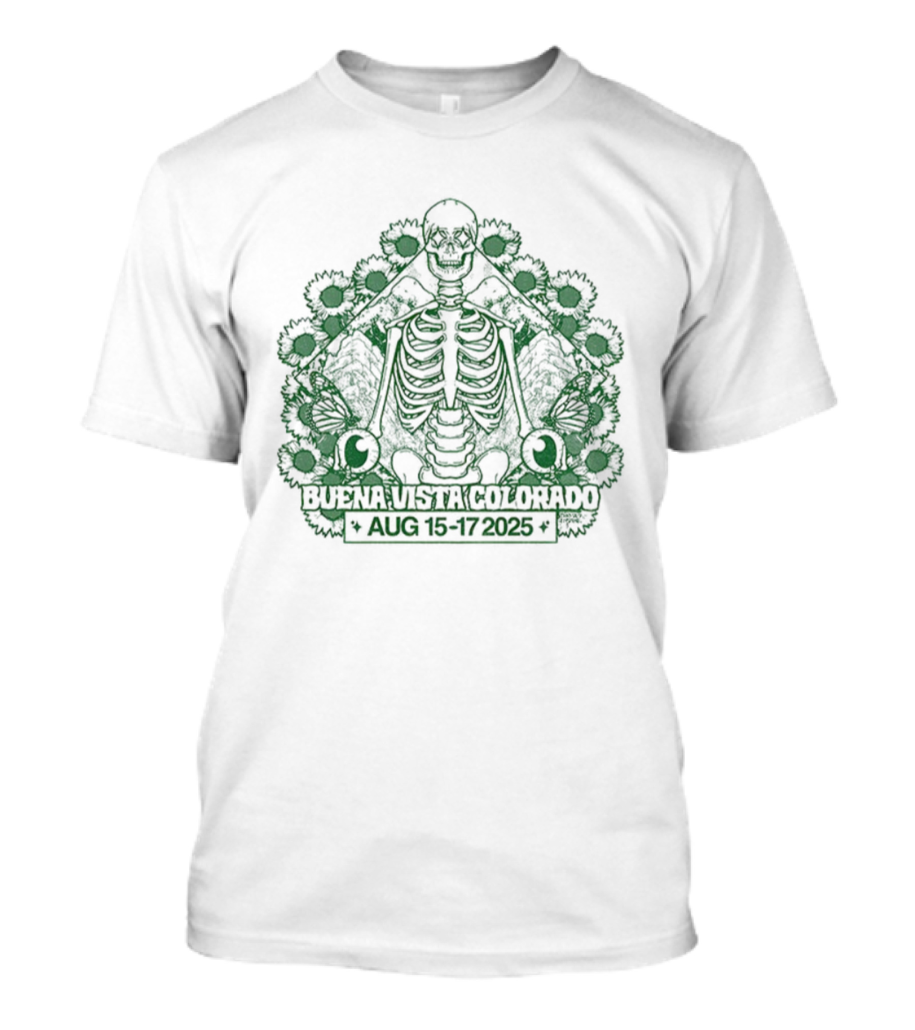 Skeleton Buena Vista Colorado AUG 15 17 2025 T-Shirt
