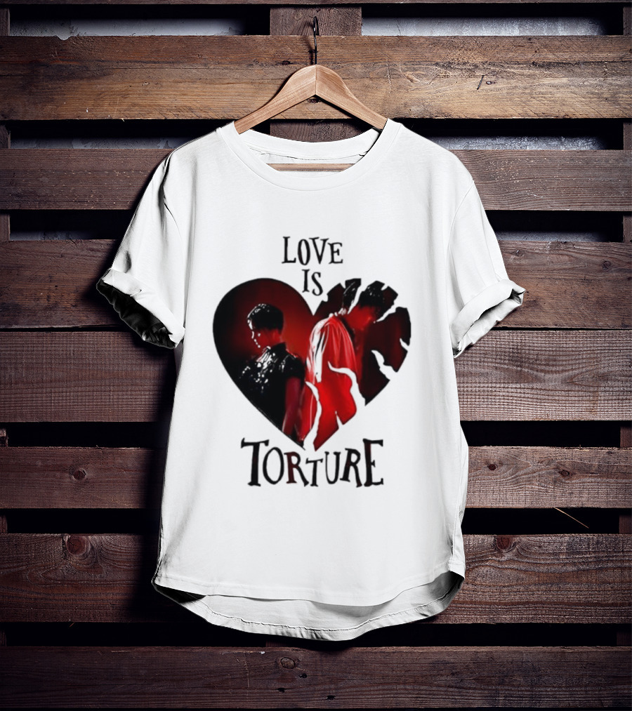 Wednesday Addams Tyler Galpin Love Is Torture Heart Design T-Shirt