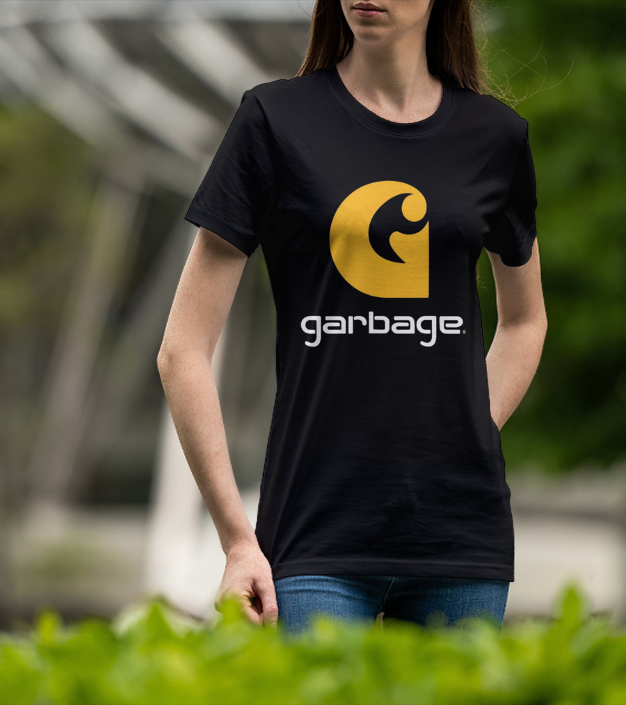 Garbage Icon Yellow G Carhartt Style T-Shirt